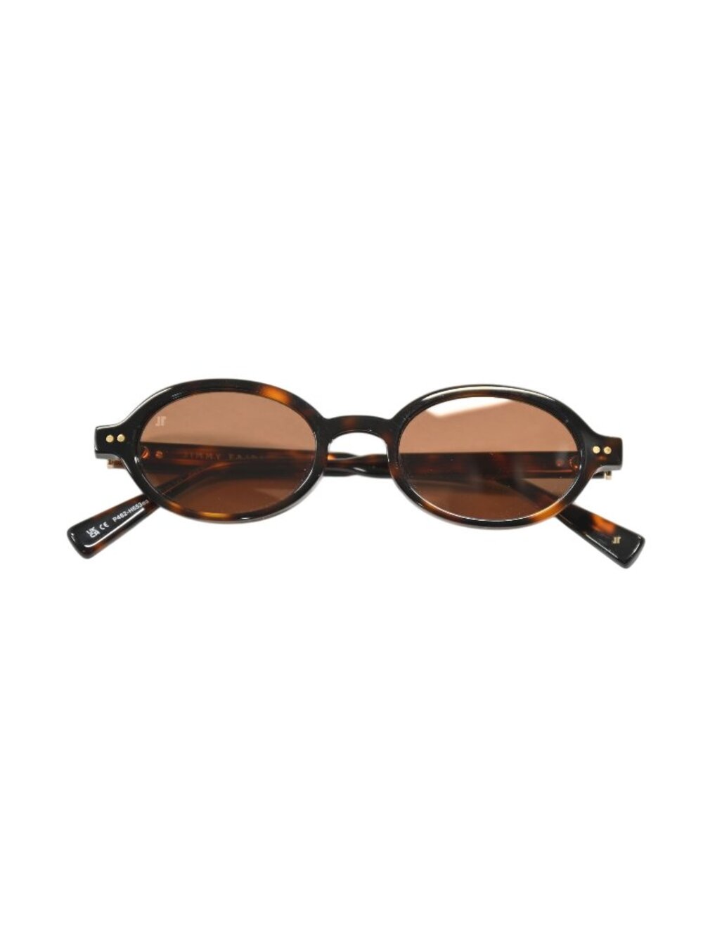 Jimmy Fairly The Elvie Medium Sunglasses P462-H653es in Dark Tortoise